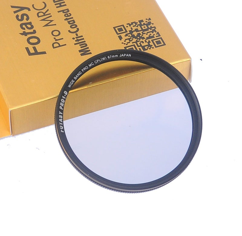 Fotasy 67mm Ultra Slim Circular PL Lens Filter, Nano Coatings MRC Multi Resistant Coating Oil Water Scratch, 16 Layers Multi-Coated 67mm CPL Filter - Image 2