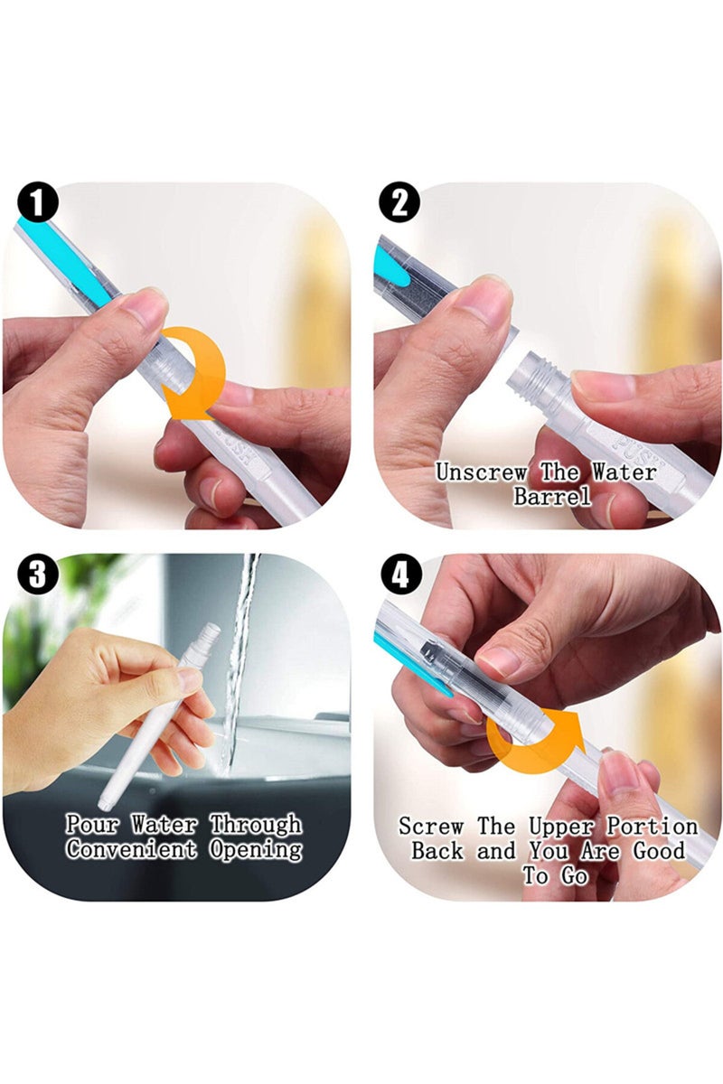 erorex 9pcs Watercolor Brush Set, Water Soluble Colored Pencil Watercolor Brush For Beginners Or Kids, E... - Image 5