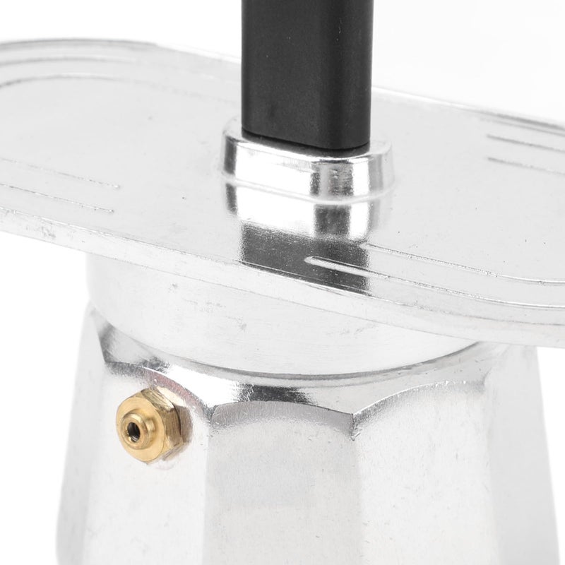 Focket 2 Cup Stovetop Espresso Maker, 100ml Double Head Coffee Pot Classic Italian Coffee Maker Espresso Maker Stovetop, DIY Conduit Coffee Pot for Home Cafe (Decagon Base) - Image 5