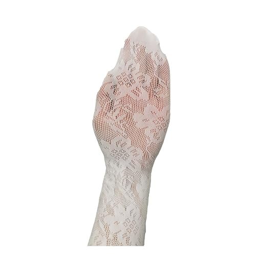 VIGUEUR Lace Tights - White Lace Stockings for Women, Leggings Floral Pantyhose - Image 2