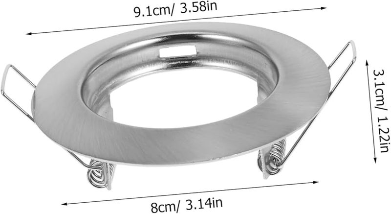 Metal Downlight Frame Round Spotlight Ceiling Light Mounting Easy Bulb Replacement - Image 3