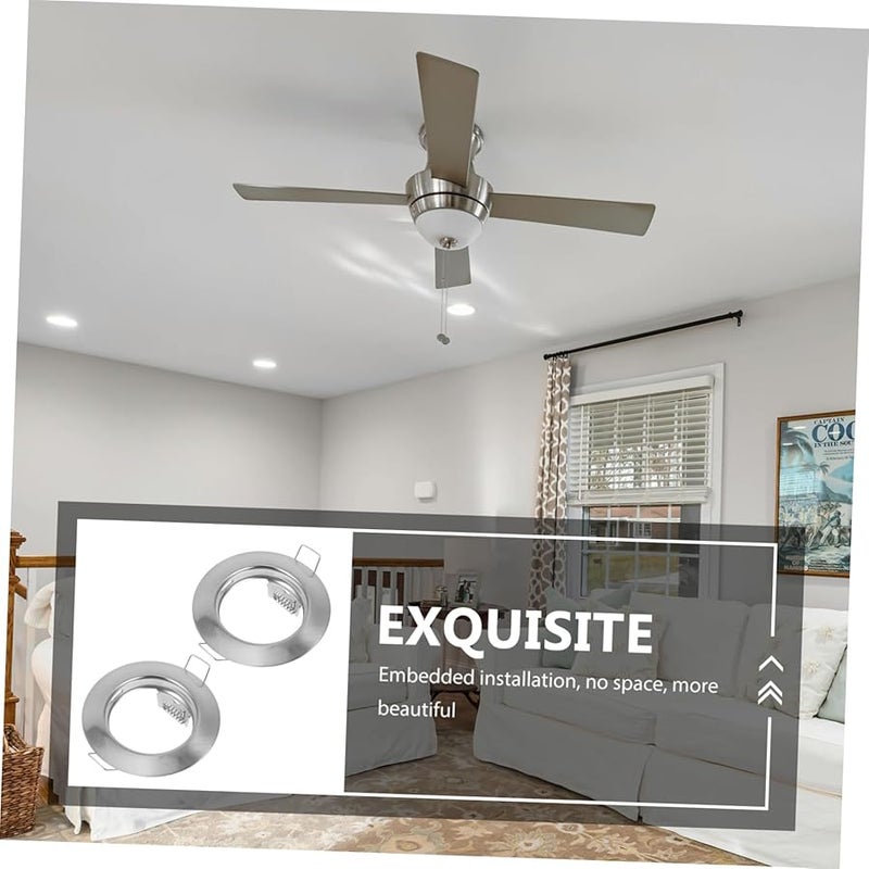 Metal Downlight Frame Round Spotlight Ceiling Light Mounting Easy Bulb Replacement - Image 5