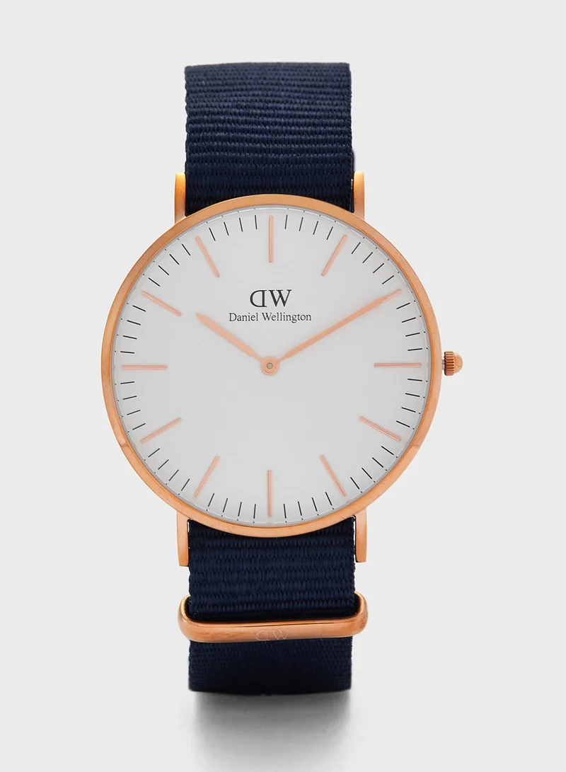 DANIEL WELLINGTON Classic Bayswater RG White 40mm Watch