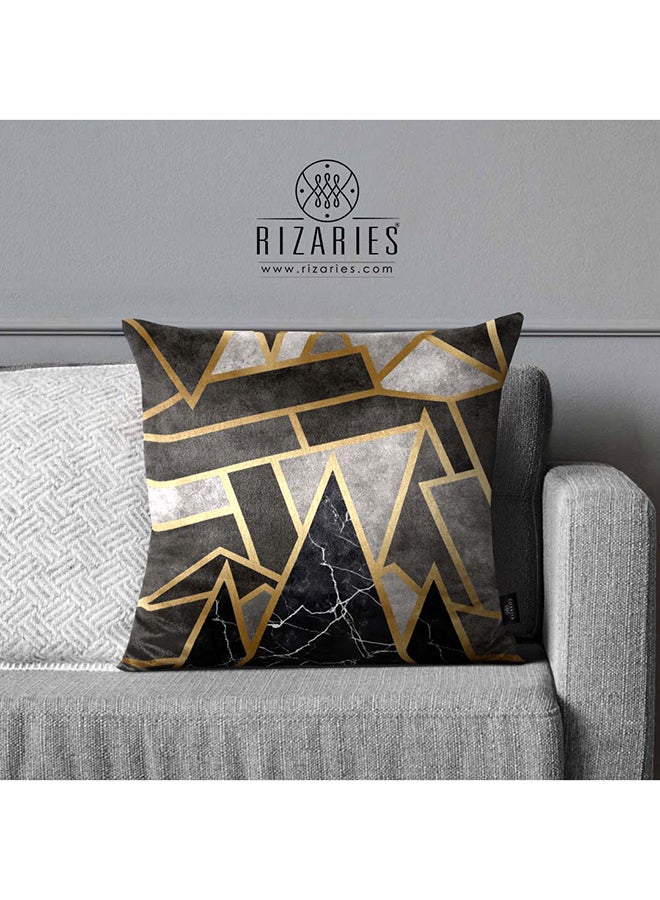 RIZARIES SuperSoft Grey Geometric Mosaic Print - Image 1