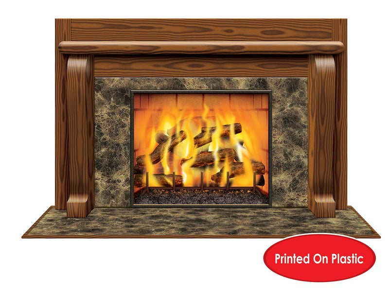 Beistle Fireplace Insta-View Party Accessory (1 count) (1/Pkg)  - Image 3