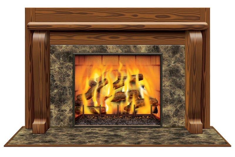 Beistle Fireplace Insta-View Party Accessory (1 count) (1/Pkg)  - Image 1