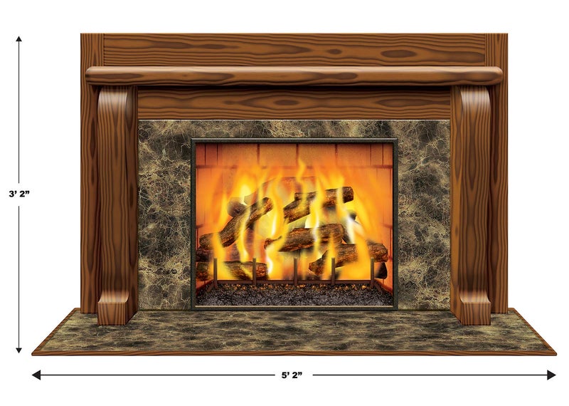 Beistle Fireplace Insta-View Party Accessory (1 count) (1/Pkg)  - Image 2