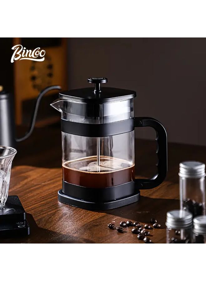 Black Manual Coffee Press Pot with Built in Filter French Espresso Latte Maker - Image 5