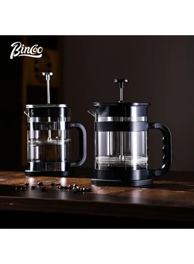 Black Manual Coffee Press Pot with Built in Filter French Espresso Latte Maker - Image 4