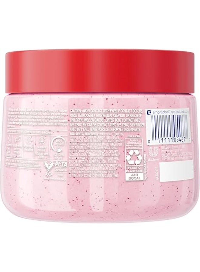 Dove Pomegranate & Shea Butter Body Scrub Exfoliates and Deeply Nourishes for Smooth, Radiant Skin 15 oz - Image 2