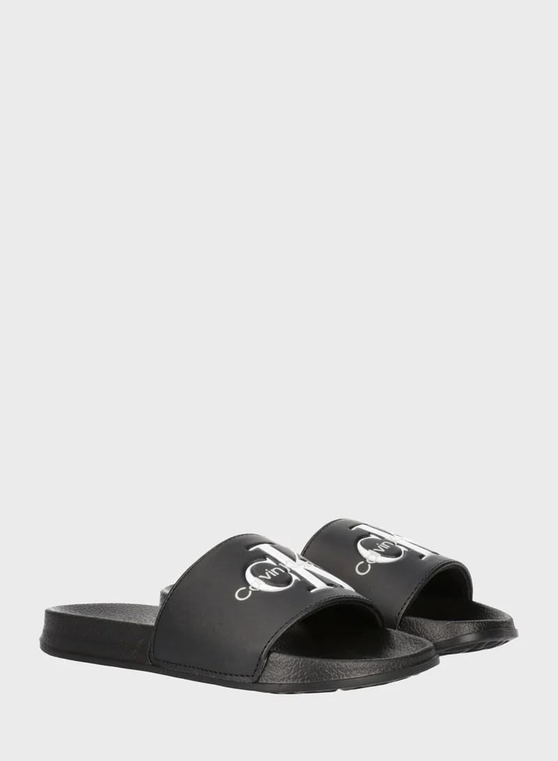 Calvin Klein Jeans Kids Slip On Slides