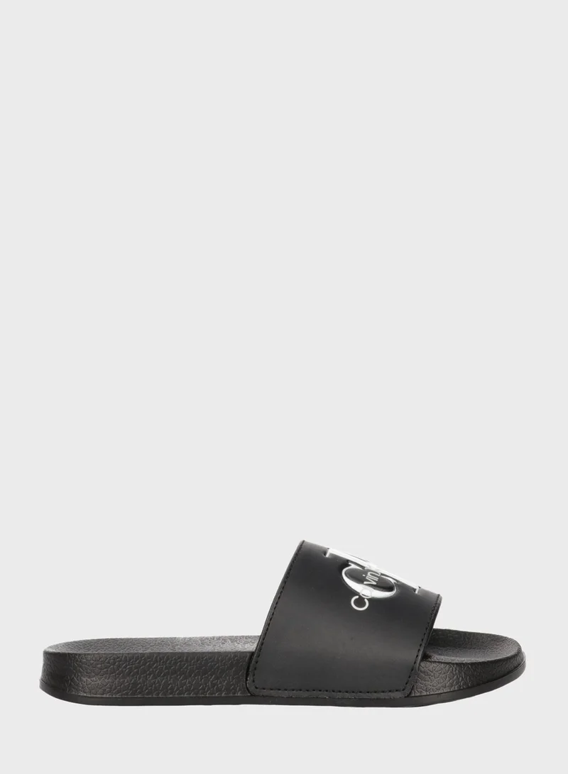 Calvin Klein Jeans Kids Slip On Slides