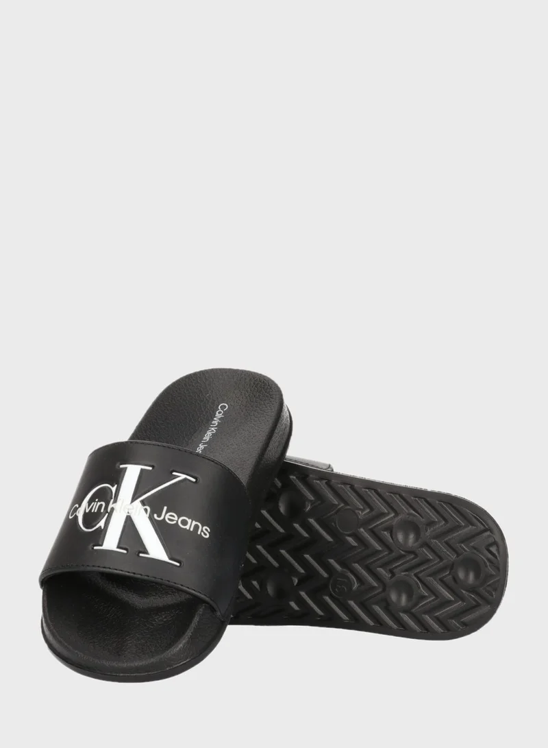 Calvin Klein Jeans Kids Slip On Slides