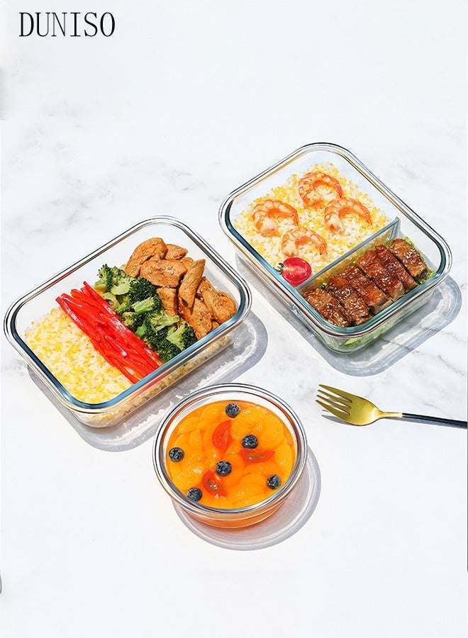 DUNISO Glass Lunch Boxes - 680ml [Set of 2], Leak proof Food Container for Kids & Adults,Insulated Bag Tableware Included, Dishwasher, Freezer & Microwave Safe  (Rock Pink) - Image 3