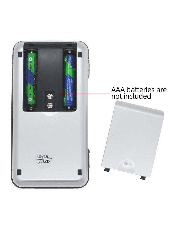 ميزان جيب محمول صغير بسعة 500 جم × 0.01 جم يستخدم لاصحاب الحميه و النظام الغذائي الدقيق - Image 3