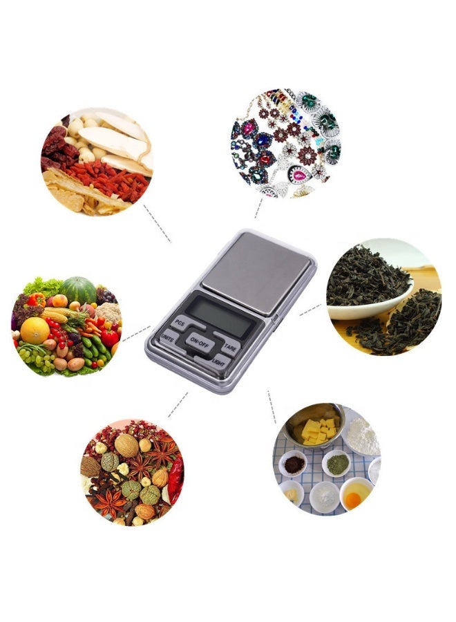 ميزان جيب محمول صغير بسعة 500 جم × 0.01 جم يستخدم لاصحاب الحميه و النظام الغذائي الدقيق - Image 2