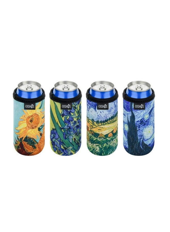 CM Soft Neoprene Beverage Can Sleeves Insulators for Standard 12 Fluid Ounce Drink & Beer Cans - Image 2