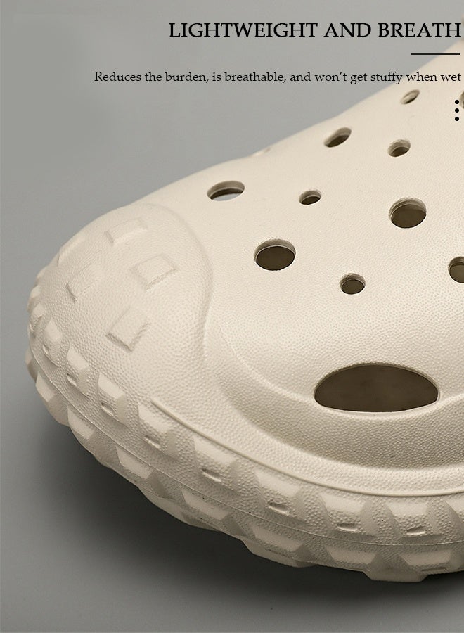 DUNISO Men's Sandals for Fashion Quick Drying Slide Sandal with Non-slip Soles Thick Sole Beach Slipper Breathable Slip-on Sandal Men's House Flat Slipper for Indoor & Outdoor - Image 3