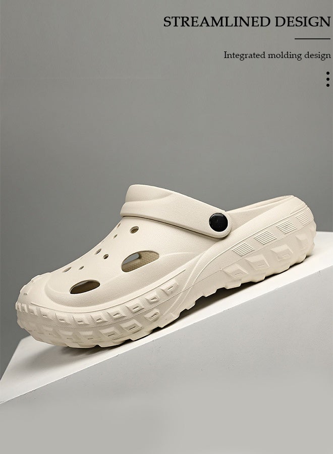 DUNISO Men's Sandals for Fashion Quick Drying Slide Sandal with Non-slip Soles Thick Sole Beach Slipper Breathable Slip-on Sandal Men's House Flat Slipper for Indoor & Outdoor - Image 5