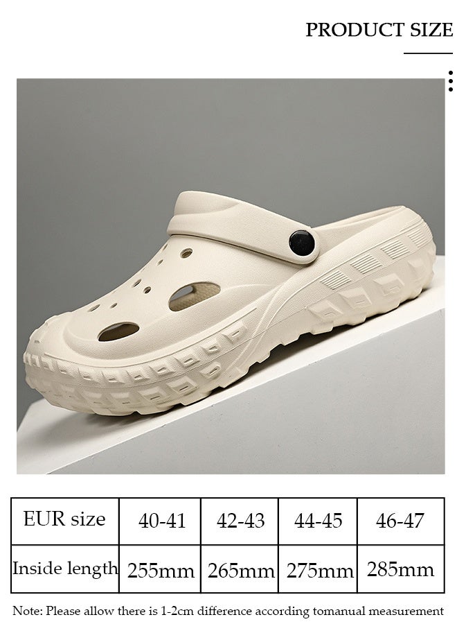 DUNISO Men's Sandals for Fashion Quick Drying Slide Sandal with Non-slip Soles Thick Sole Beach Slipper Breathable Slip-on Sandal Men's House Flat Slipper for Indoor & Outdoor - Image 2