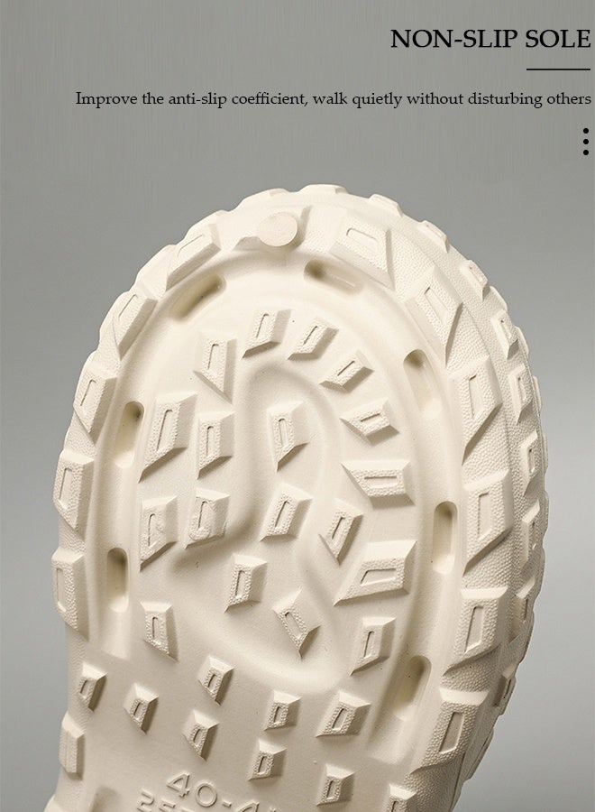 DUNISO Men's Sandals for Fashion Quick Drying Slide Sandal with Non-slip Soles Thick Sole Beach Slipper Breathable Slip-on Sandal Men's House Flat Slipper for Indoor & Outdoor - Image 4