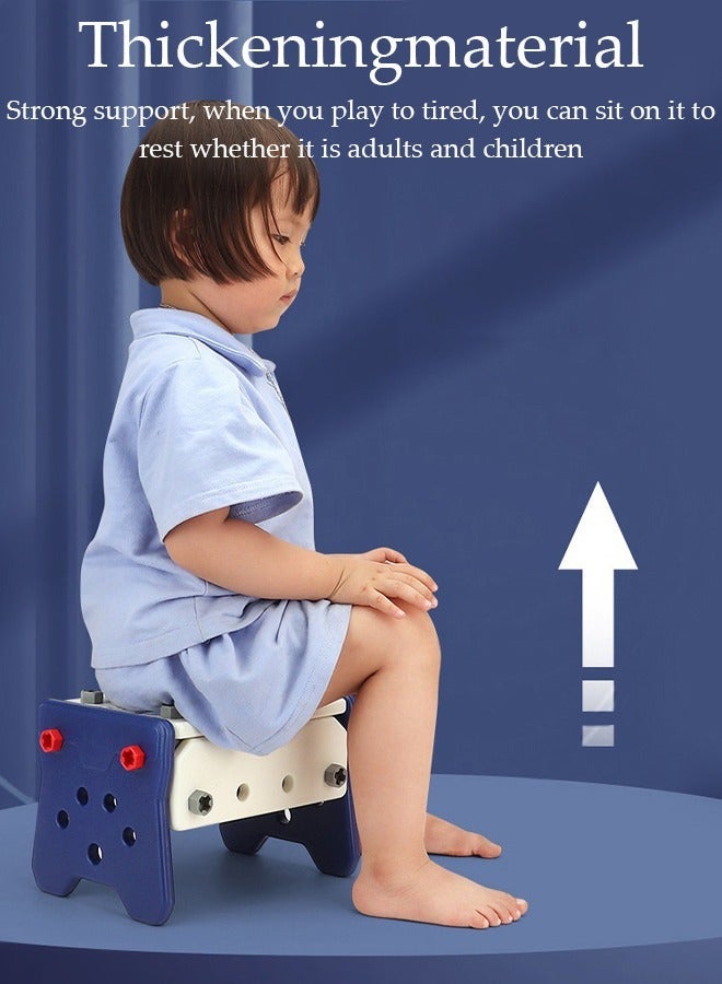 DUNISO Children's toys, tool storage box toys, role-playing intelligent inspiration toys, screw assembly puzzle educational boys' electric drill maintenance and management toys - Image 3