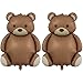 SAMOKA Large Little Bear Foil Balloons2 PCS 35 Inch Little Bear Theme Party SuppliesJungle Safari Theme Baby Shower Birthday Party Decorations - Image 2