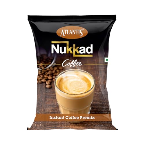 ATLANTIS 3 In 1 Nukkad Instant Coffee Premix Dry Powder 1 Kg For Vending Machine, Bag - Image 1
