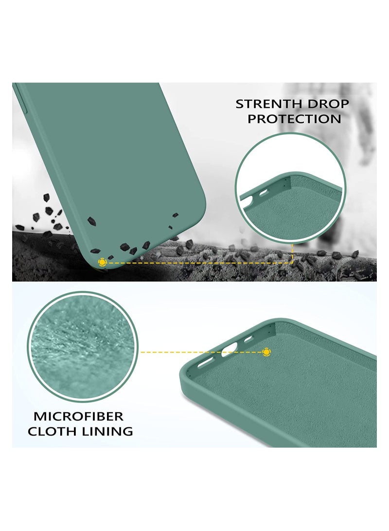 Case for iPhone 14 Pro Max 6.7 Inch Liquid Silicone Soft Gel Rubber Slim Thin Microfiber Lining Cushion Texture Cover Shockproof Protective Phone Case - Image 3