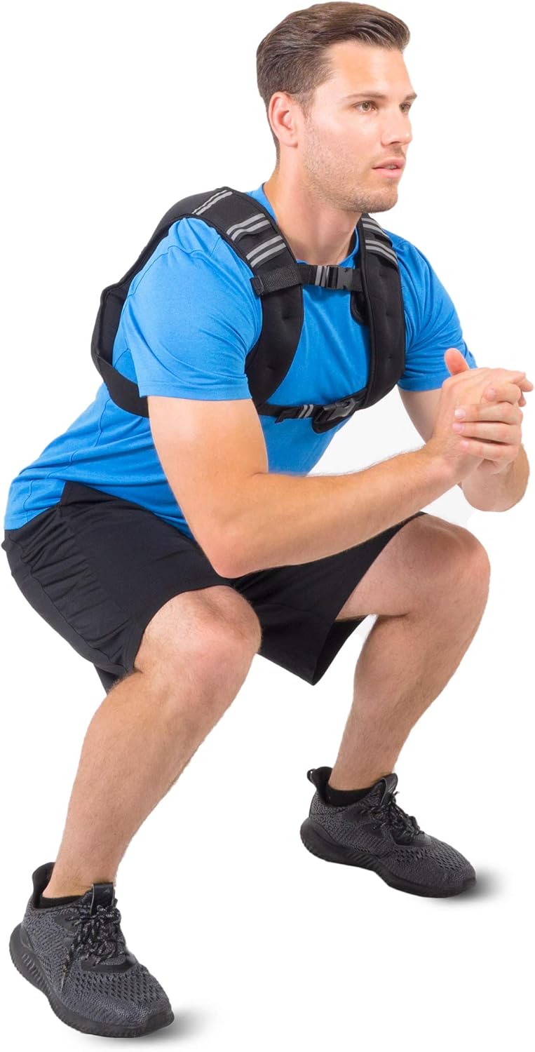 ProSourceFit Exercise Weighted Training Vest - Black - Image 4