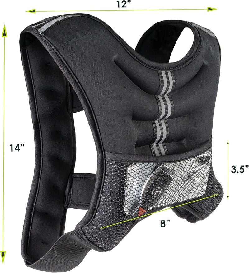 ProSourceFit Exercise Weighted Training Vest - Black - Image 3