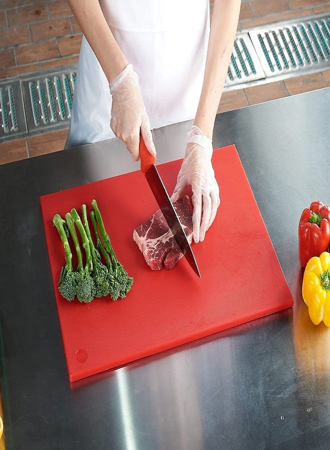 CURTA Cutting Boards for Kitchen, 20" x 14" x 0.5" Red Color Coded Plastic Chopping Board with Anti Slip Surface Dishwasher Safe - Image 2