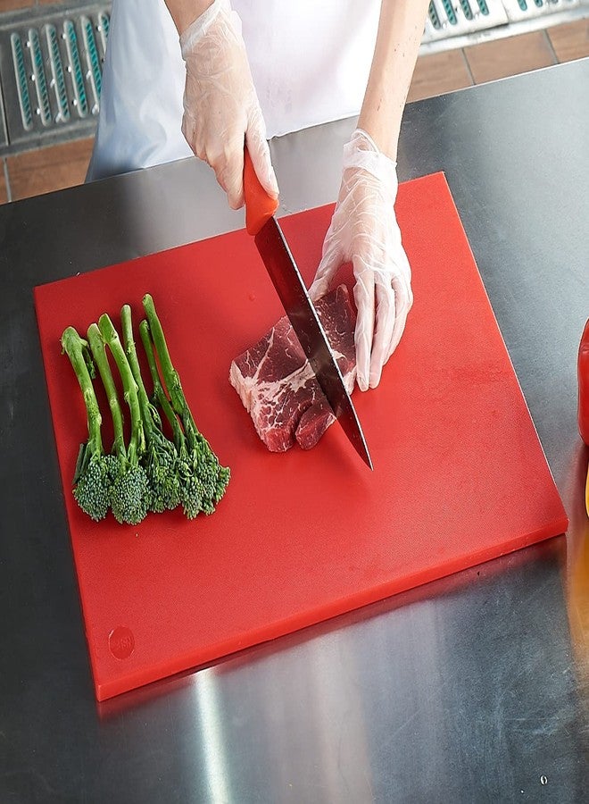 CURTA Cutting Boards for Kitchen, 20" x 14" x 0.5" Red Color Coded Plastic Chopping Board with Anti Slip Surface Dishwasher Safe - Image 1