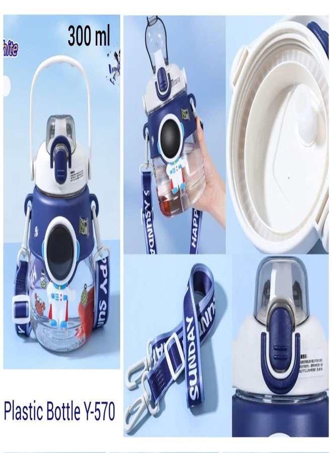 Neel® Designer Water Bottle for Kids - Hanging Bottle with Straw, Cute Birthday Gift, School Tumbler (Style 5) - Image 2