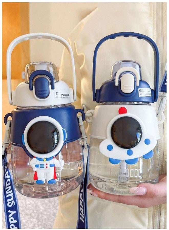 Neel® Designer Water Bottle for Kids - Hanging Bottle with Straw, Cute Birthday Gift, School Tumbler (Style 5) - Image 1