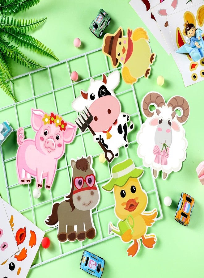 Sureio 24 Set Farm Animal Craft Kits - DIY Simple Crafts for Party Favors, Rewards, Activities, Christmas Stocking Stuffers - 6 Styles: Pig, Cow, Chicken, Duck, Sheep, Horse - Image 5