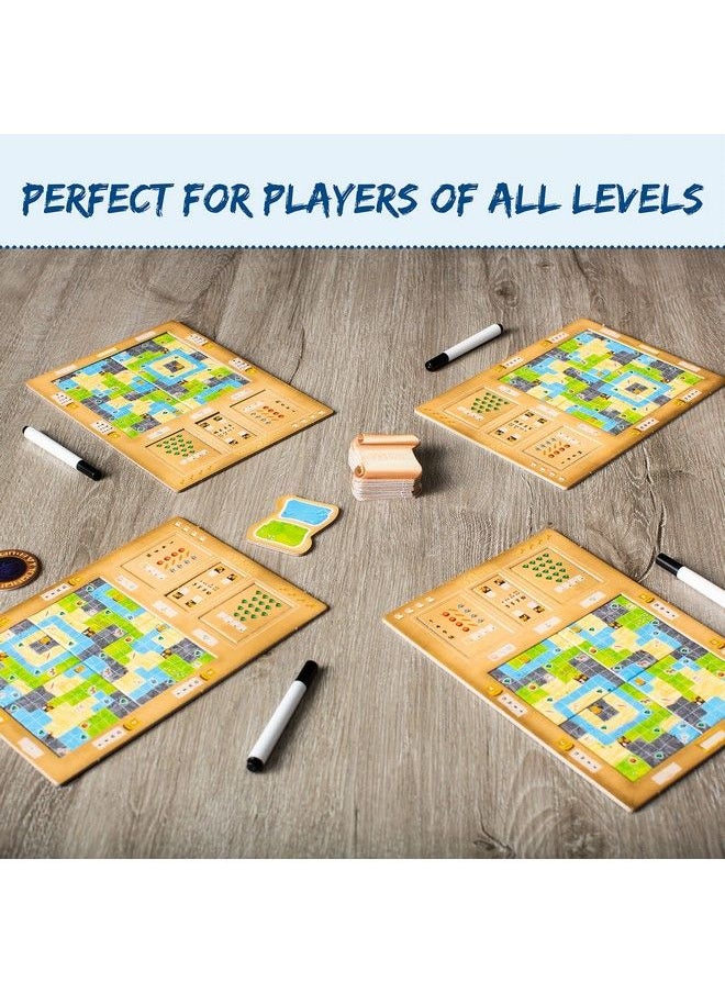 Ravensburger - Explorers An Easy To Learn Flip And Write Strategy Game For Ages 8 And Up - Image 1