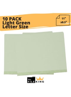 The File King Letter Size Classification Folders 10 Pack Light Green 2Inch Expansion Made In Usa  - Image 2