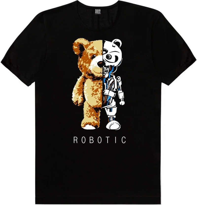 روك اند رول Robot Bear, Chicago Basket, Polar Surf Women's 3-Piece Eco Pack T-Shirt