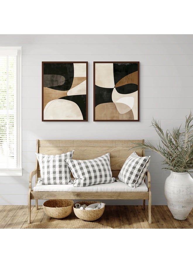 آرت دیکور  ديكور فني، طباعة بورتريه فنية جميلة مؤطرة، فن جداري تجريدي حديث، مطبوعات تجريدية بسيطة، ديكور جداري لغرفة المعيشة أو غرفة النوم أو المكتب أو ديكور المنزل - Image 2