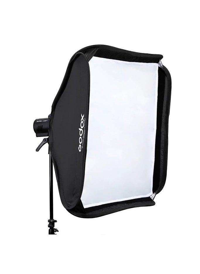 Godox - S2 Speedlite Bracket With Softbox - 80x80cm - Image 1