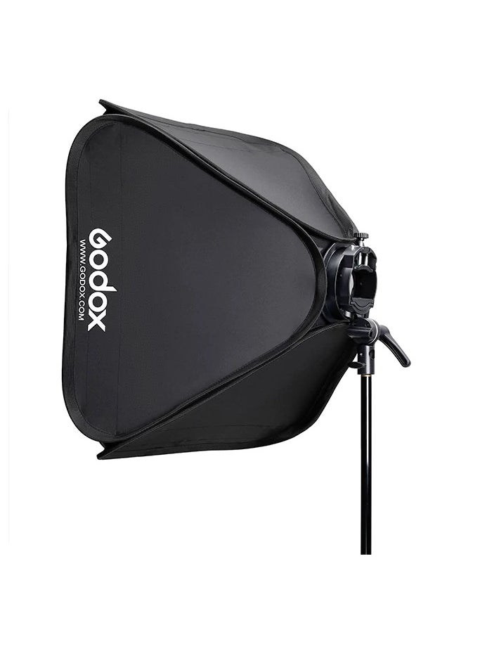 Godox - S2 Speedlite Bracket With Softbox - 80x80cm - Image 1