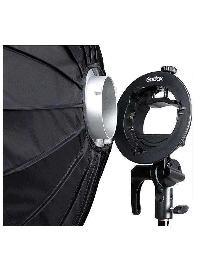 Godox - S2 Speedlite Bracket With Softbox - 80x80cm - Image 1