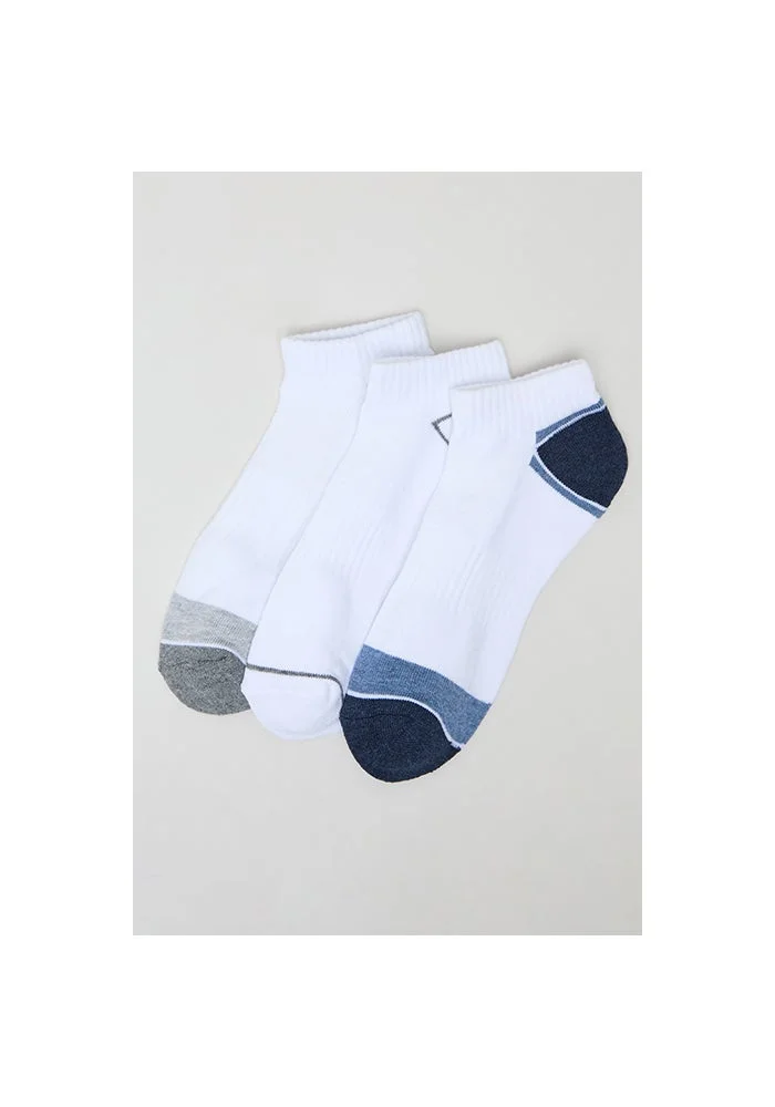 أر أند بي 3 Pack Color Block Ankle Socks