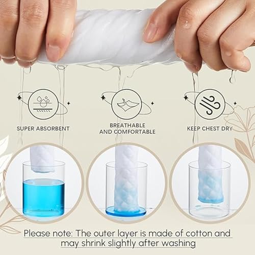 Boyiee 9 Pcs Cotton Bra Liners 3 Layer Reusable Washable Under Breast Sweat Absorber Pads for Woman(White, Nude, Black) - Image 3