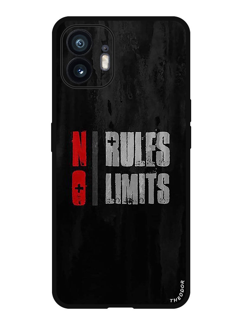 Theodor Protective Case Anti Scratch Shock Proof Bumper Cover For Nothing Phone (2) No Rules - Image 1