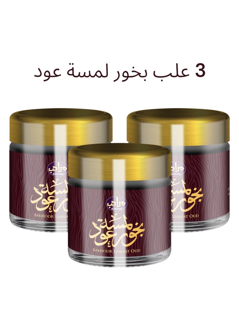 مرَاحِب بخور لمسة عود 30 جم عدد 3 حبات