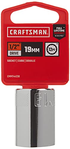 CRAFTSMAN Shallow Socket Metric 12Inch Drive 19mm 12Point CMMT44238 - Image 3