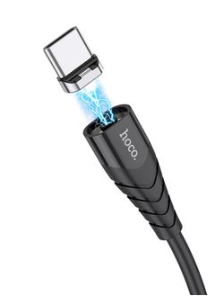 hoco. Racer magnetic charging cable for Type-C Black Colour  - Image 3