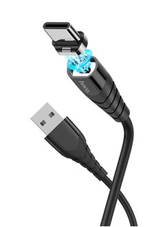 hoco. Racer magnetic charging cable for Type-C Black Colour  - Image 1